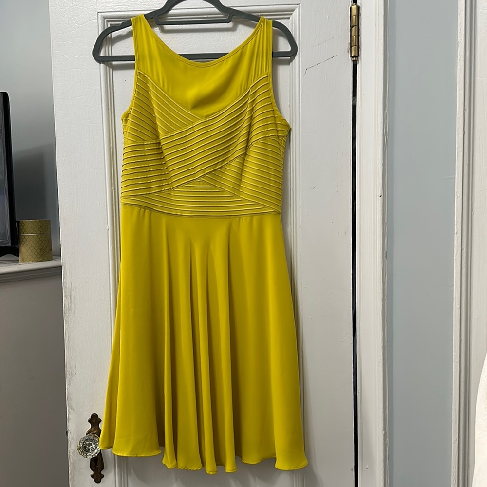 Maggy London, mustard dress, size 8